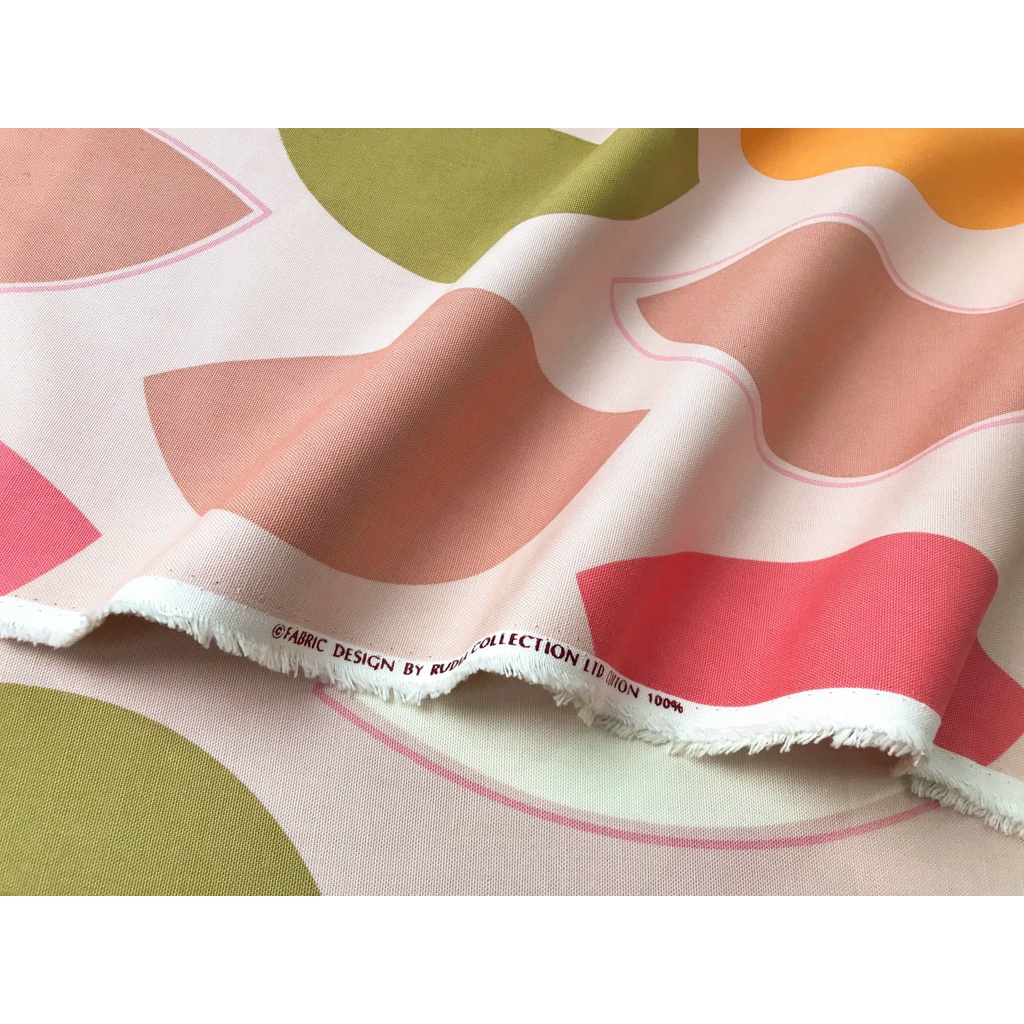 VẢI COTTON CANVAS HÀN HỌA TIẾT LÁ