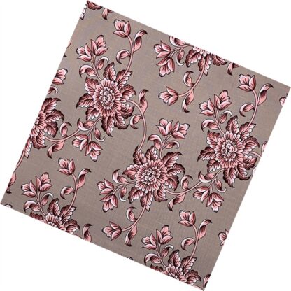 Vải làm Quilt - ghép vải - tấm 50x55 cm hoa cúc nền ghi