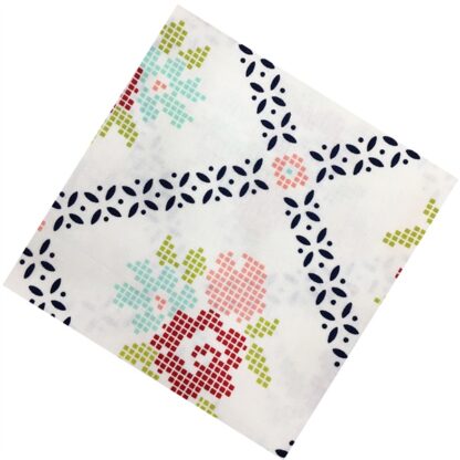 Vải làm Quilt - ghép vải - tấm 50x110 cm hoa caro chéo