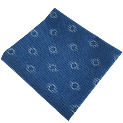 Vải làm Quilt - ghép vải - tấm 50x55 cm Sọc quả trám nền navy