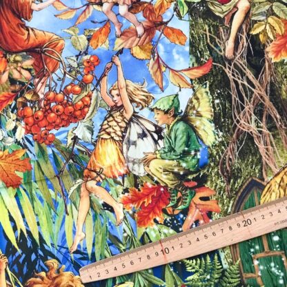 PANEL TIÊN DDC11526-FORE-D fairy forest VIỀN XANH THAN T10/2023 - Hình ảnh 3