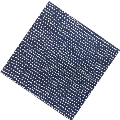 Vải làm Quilt - ghép vải - tấm 50x55 cm chấm to nhỏ nền navy