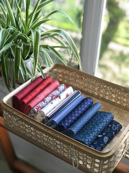 BỘ VẢI CẮT SẴN NAVY, ĐỎ , TRẮNG