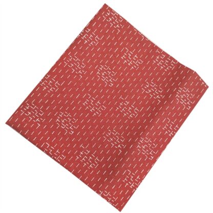 Vải làm Quilt - ghép vải - tấm 50x55 cm vạch trắng nền đỏ