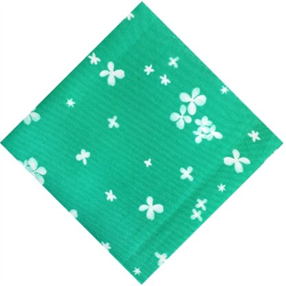 Vải làm Quilt - ghép vải - tấm 50x55 ombre hoa xanh ngọc