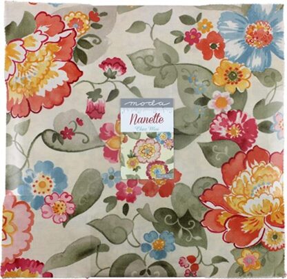 Vải cắt sẵn 10" x 10". Nanette - Hãng Moda Fabric 33160LC