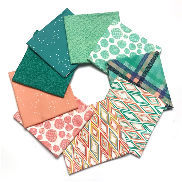 Vải cắt sẵn Hexi Fabrics 9 tấm kích thước 50x55 - HXFAT-9-1