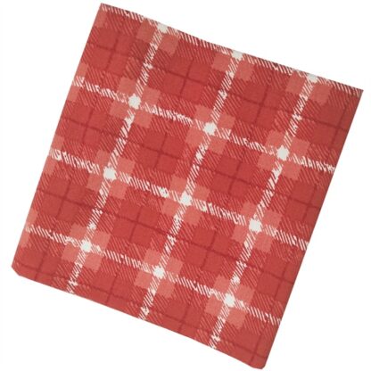 Vải làm Quilt - ghép vải - tấm 50x55 cm caro lồng nhau nền đỏ