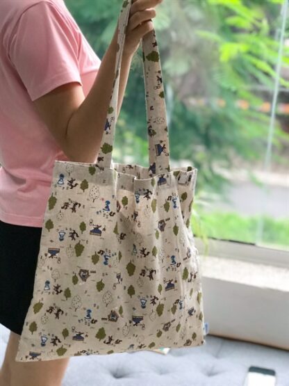 TÚI TOTE 1 LỚP VẢI LINEN 43 x 41 cm - Hình ảnh 5