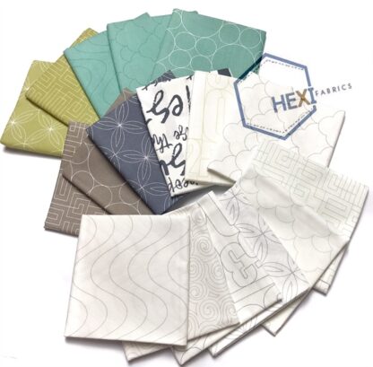 Bộ vải cắt sẵn Hexi Fabrics 17 tấm mỗi tấm 50x55 cm - Hình ảnh 2