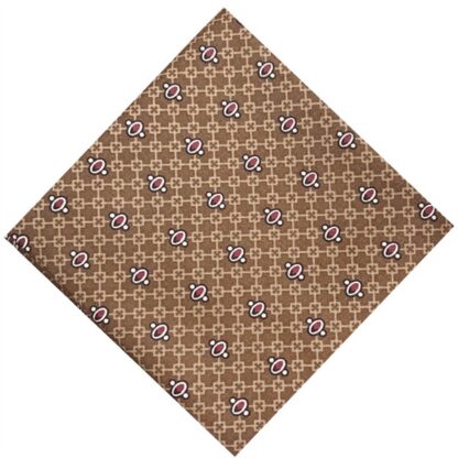 Vải làm Quilt - ghép vải - tấm 50x110 cm tròn ô vuông caro nâu