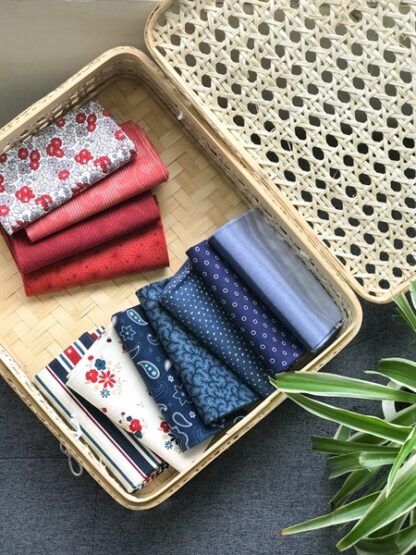 BỘ VẢI CẮT SẴN NAVY, ĐỎ , TRẮNG - Hình ảnh 5