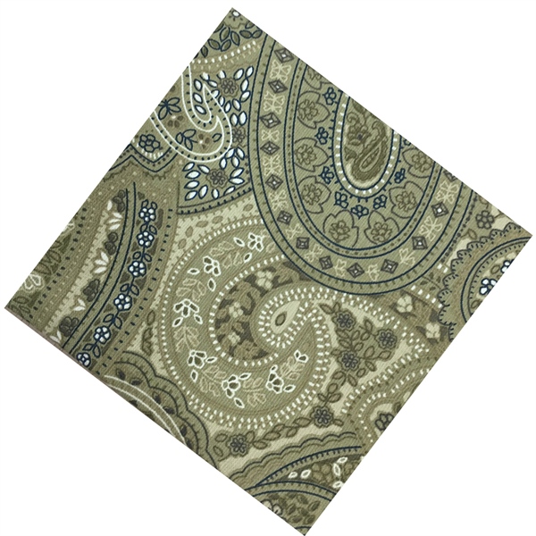 Vải làm Quilt - ghép vải - tấm 50x55 thổ cẩm nền xanh rêu