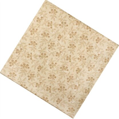 Vải làm Quilt - ghép vải - tấm 45x55 chùm hoa lá nền loang vàng