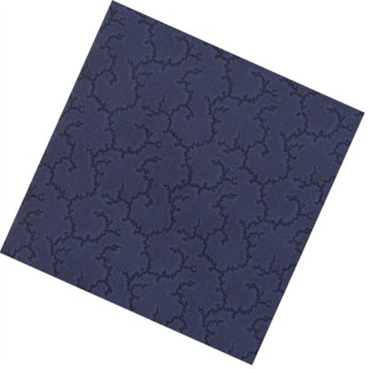 Vải làm Quilt - ghép vải - tấm 50x55 cm dây leo nền chấm navy