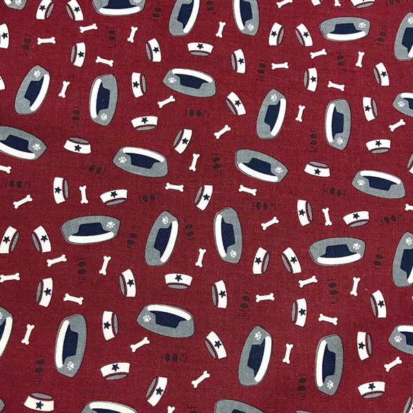 VẢI THÔ COTTON MỸ NỀN NÂU ĐỎ HÃNG RILEY BLAKE DESIGNS - Ảnh 4