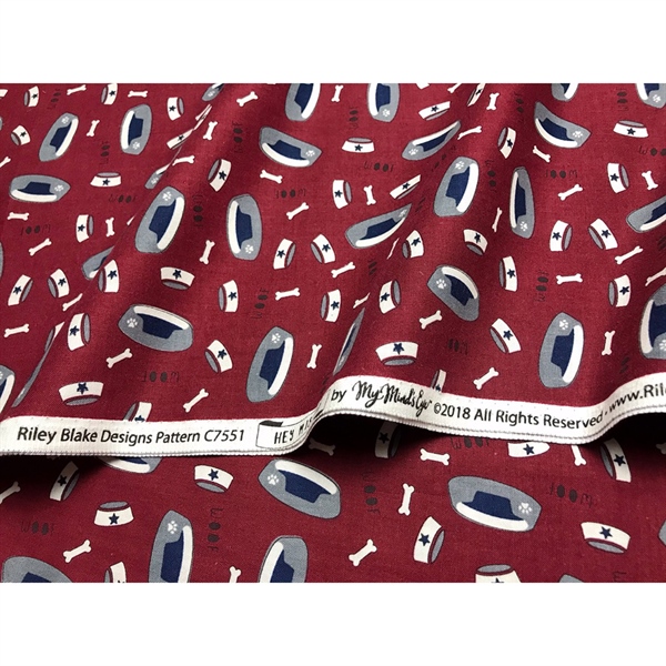 VẢI THÔ COTTON MỸ NỀN NÂU ĐỎ HÃNG RILEY BLAKE DESIGNS - Ảnh 5