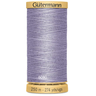 Chỉ cotton Gutermann 250m - 274Y mầu tím nhạt 6080