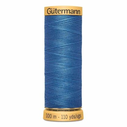 Chỉ cotton Gutermann 100m mầu xanh dương 7050 - Hình ảnh 2