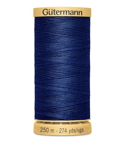 Chỉ cotton Gutermann 250m - 274Y mầu xanh navy 6340