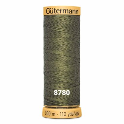 Chỉ cotton Gutermann 100m mầu rêu 8780