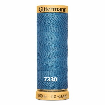 Chỉ cotton Gutermann 100m mầu xanh biển đậm 7330