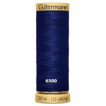 Chỉ cotton Gutermann 100m mầu xanh than 6500