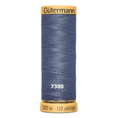 Chỉ cotton Gutermann 100m mầu xanh than 7380