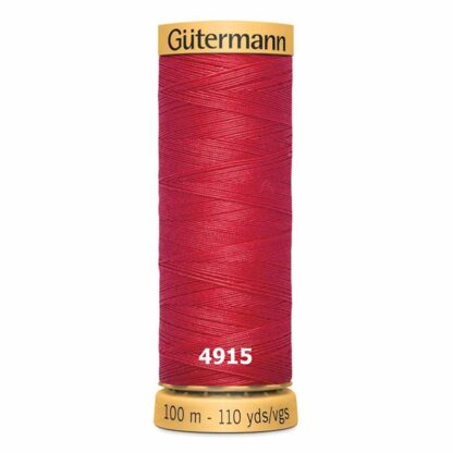 Chỉ cotton Gutermann 100m mầu đỏ tươi 4915