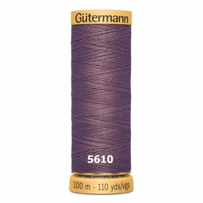 Chỉ cotton Gutermann 100m mầu nâu tím 5610