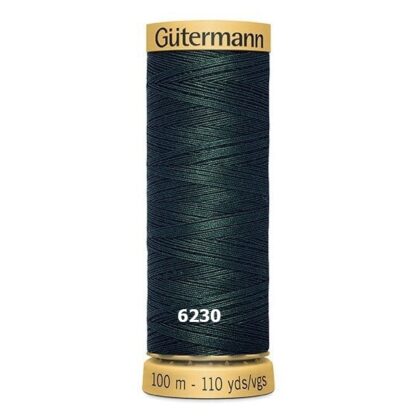 Chỉ cotton Gutermann 100m mầu xanh than 6230