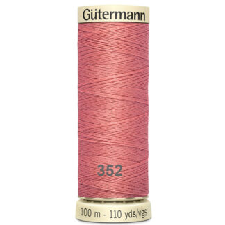 Chỉ polyester Gutermann 100m hồng cam 352