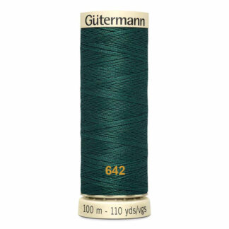 Chỉ polyester Gutermann 100m xanh lá đậm 642