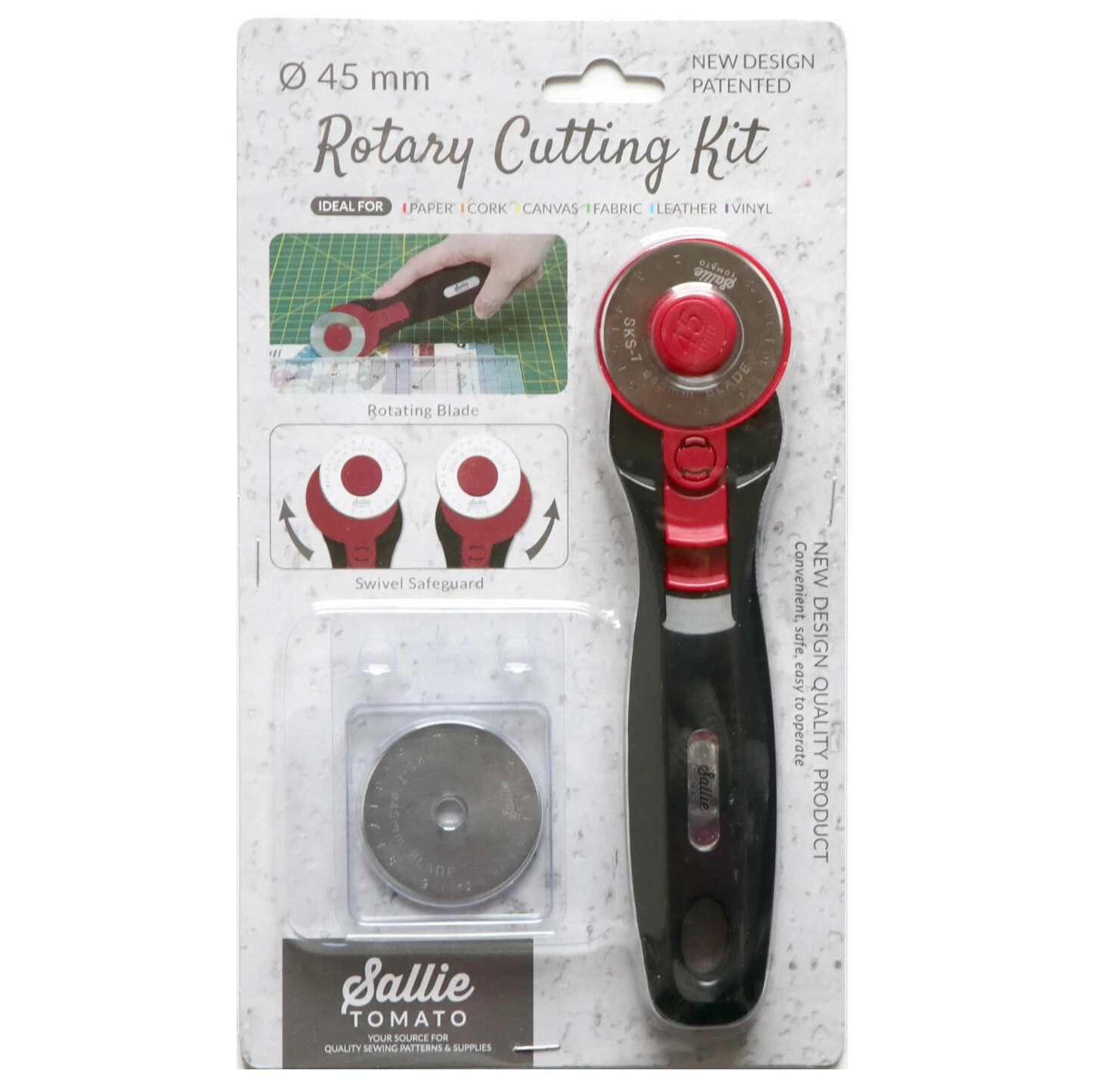 Bộ Dao Cắt Tròn Sallie Tomato Rotary Cutting Kit (Lưỡi 45 mm)